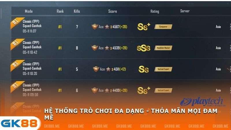 trò chơi pt gaming