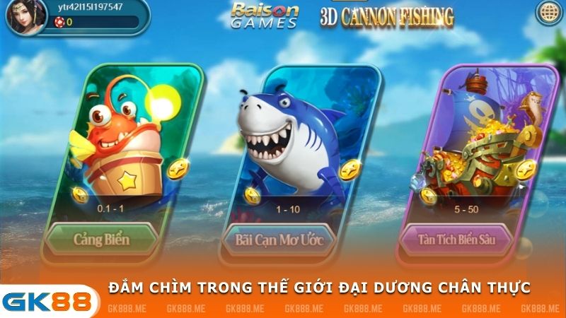 Bắn Cá GK88 - Hòa mình trong thế giới đại dương chân thực