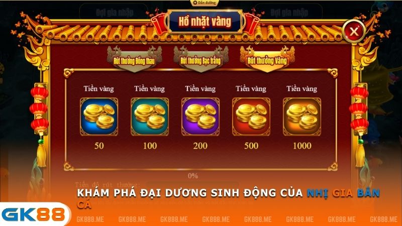 Nhị Gia Bắn Cá - Đại dương đổi thưởng đỉnh cao tại GK88