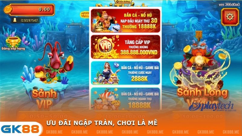 GK88 còn mang đến phần thưởng cược tuần cực kỳ hấp dẫn với giá trị lên đến 8888k